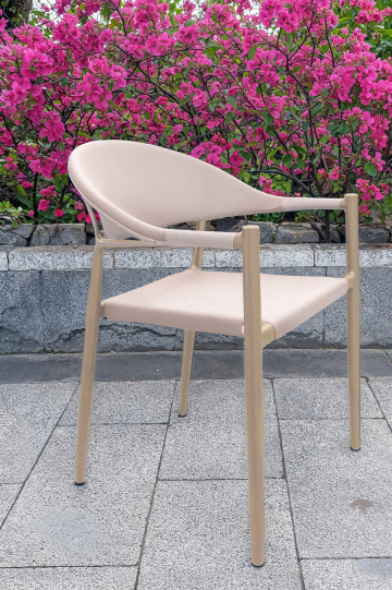 JASMIN | Bistro Terrace Chair | Taupe