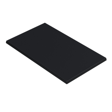 WERZA | Piano per tavoli Werzalit | L:P 120 x 70 cm | Nero | Rettangolare