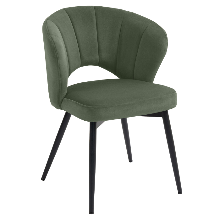 JOHANNA | Hotel Stuhl | Samt | Grün