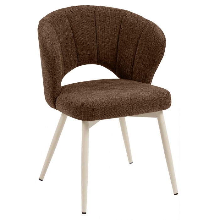 JOHANNA | Hotel Stuhl | Stoff/Textil | Braun