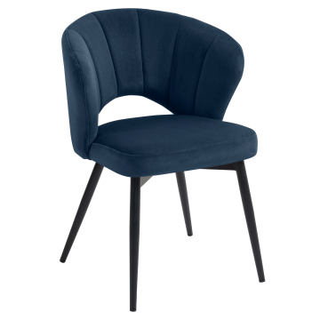 JOHANNA | Hotel Stuhl | Samt | Blau