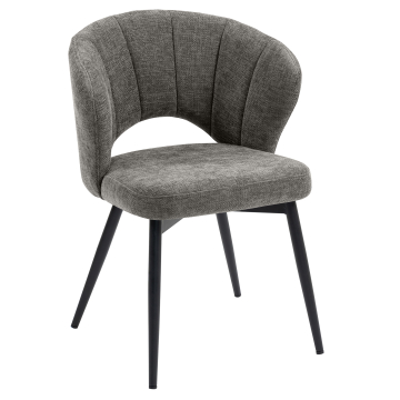 JOHANNA | Hotel Stuhl | Stoff/Textil | Grau