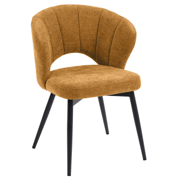 JOHANNA | Hotel Stuhl | Stoff/Textil | Honig Braun