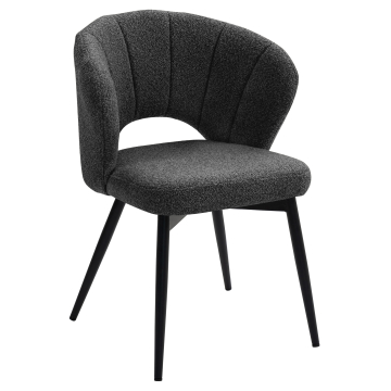 JOHANNA | Hotel Stuhl | Teddystoff | Dunkel Grün