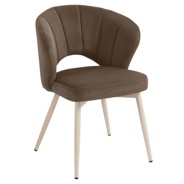 JOHANNA | Hotellstol | Fløyel | Brun