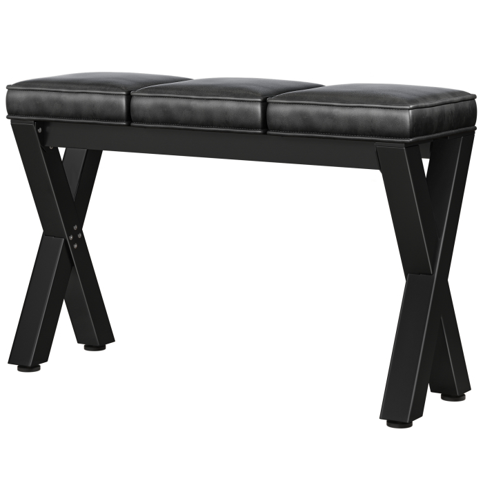 JUANA | Sitzbank B:H 120 x 81cm | 8mm | Schwarz/ Anthrazit