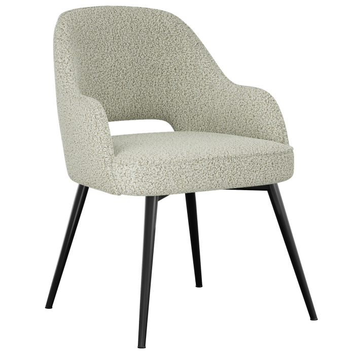 Julia | Hotel Stuhl | Beige | Teddystoff