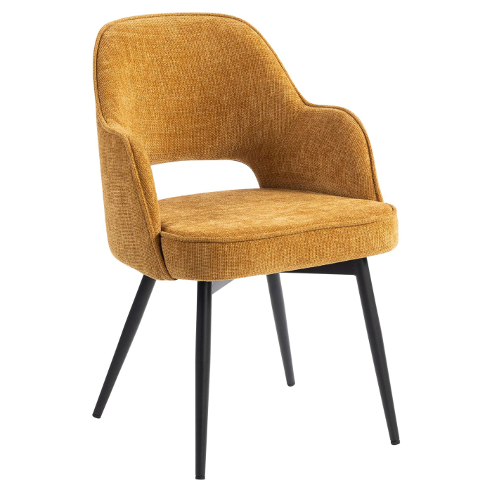 Julia | Hotellstol | Honningbrun | Stoff/Tekstil