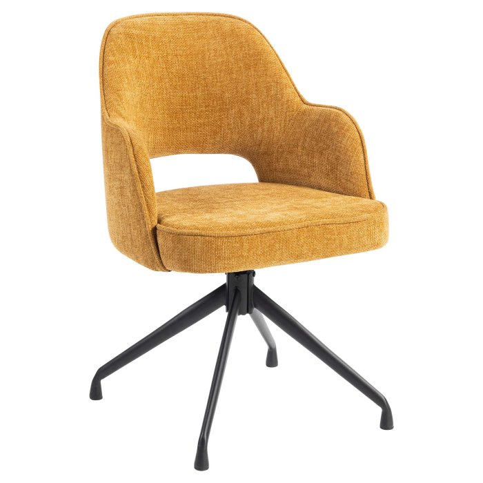 Julia | Hotell Stol | Honung Brun | Tyg/Textil | Svängfots