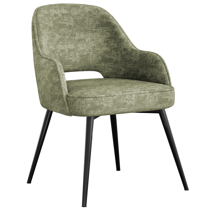 Julia | Silla de hotel | Verde | Tela/Textil