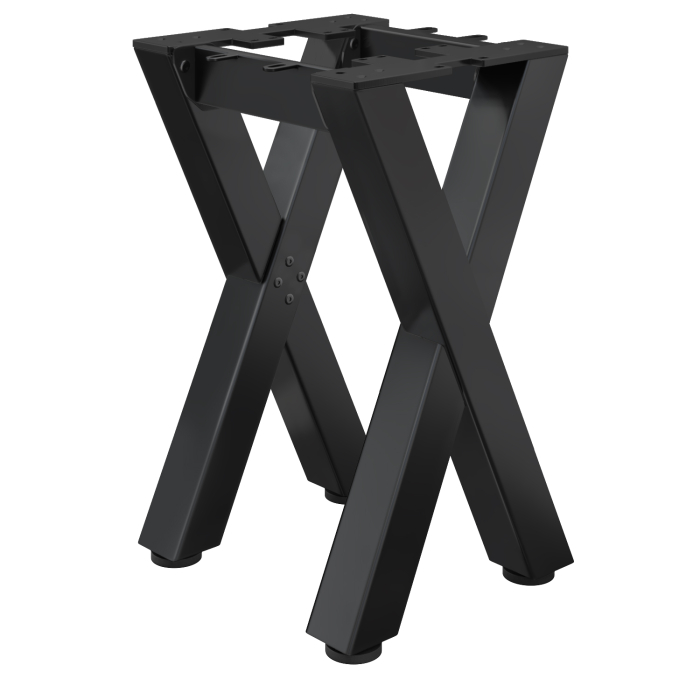 JUANA | Bistro barstol stel | L: B: H: 43 x 40 x 73cm | 2 x stik | Sort 