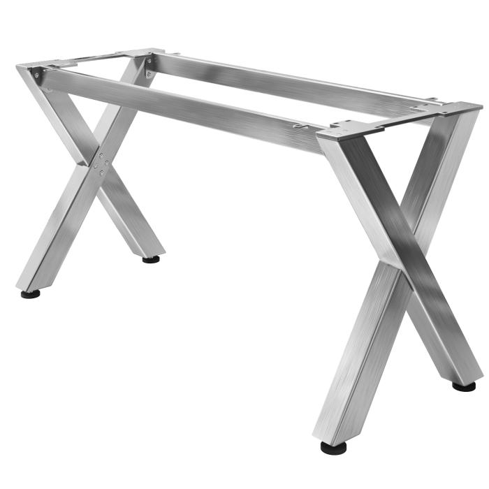 JUANA | Bistro Stehtischgestell | L: B: H: 175 x 60  x 105cm | 2 x Verbinder | Edelstahl 