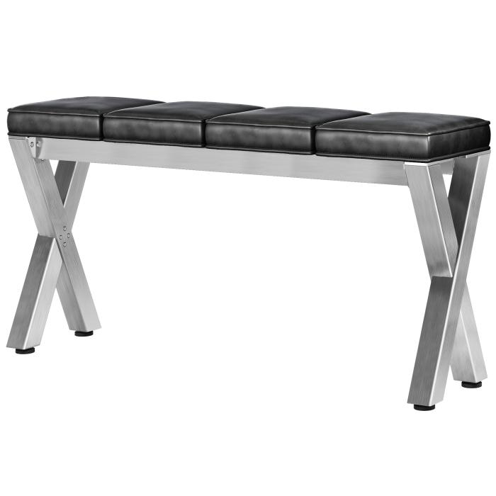JUANA | Benk B:H 160 x 81cm | 8mm | Rustfritt stål/ Antrasitt