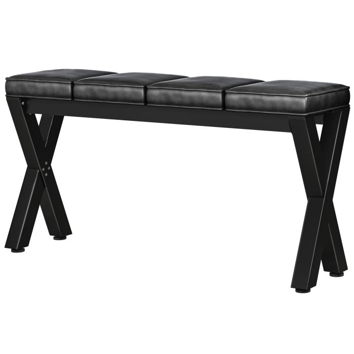 JUANA | Bænk B:H 160 x 81cm | 8mm | Sort/ Anthracit