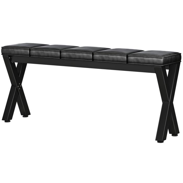 JUANA | Bænk B:H 200 x 81cm | 8mm | Sort/ Antracit