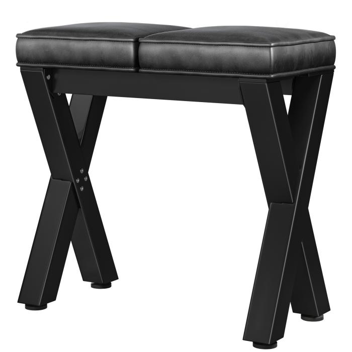 JUANA | Bænk H:B 80 x 81 cm | 8 mm | Sort/ Antracit