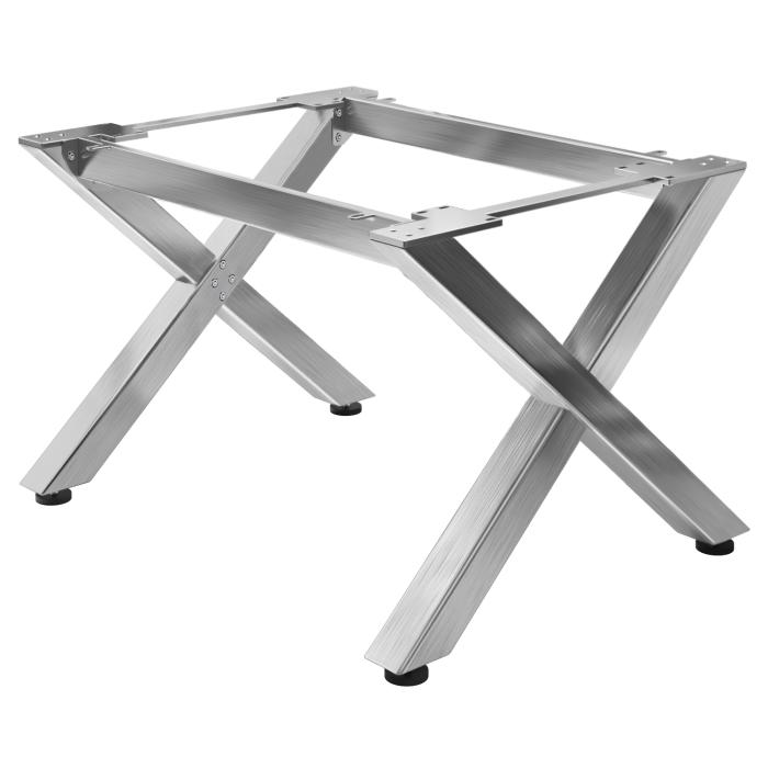 JUANA | Bistro bordramme | L: B: H: 115 x 100 x 73 cm | 2 x kontakter | Rustfritt stål | 