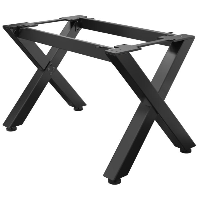 JUANA | Bistro Tischgestell | L: B: H: 115 x 80  x 73cm | 2 x Verbinder | Schwarz | 