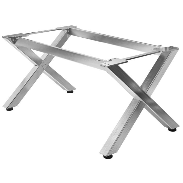 JUANA | Bistro bordramme | L: B: H: 155 x 100 x 73 cm | 2 x kontakter | Rustfritt stål | 