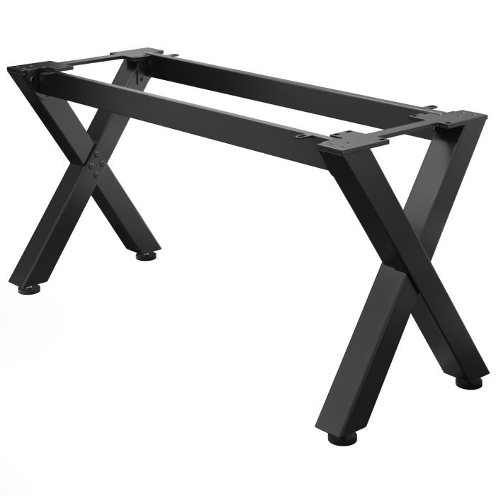 JUANA | Struttura per tavolo da bistrot | L: L: H: 175 x 70 x 73cm | 2 x connettori | Nero | 