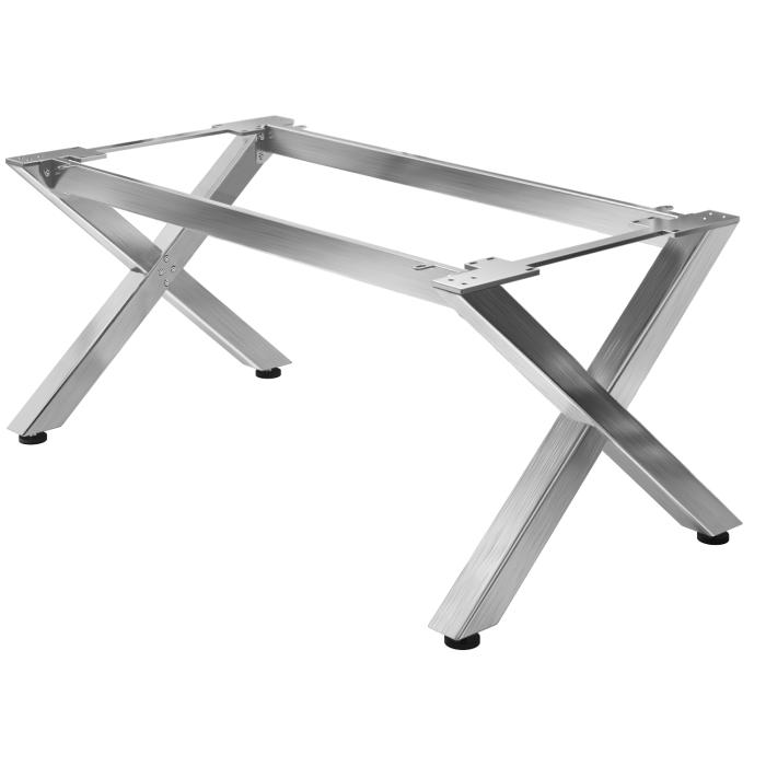 JUANA | Bistro bordramme | L: B: H: 179 x 100 x 73 cm | 2 x kontakter | Rustfritt stål | 