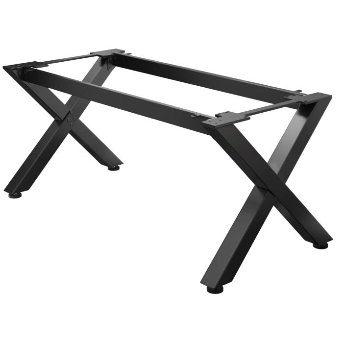 JUANA | Bistro Tischgestell | L: B: H: 179 x 90  x 73cm | 2 x Verbinder | Schwarz | 