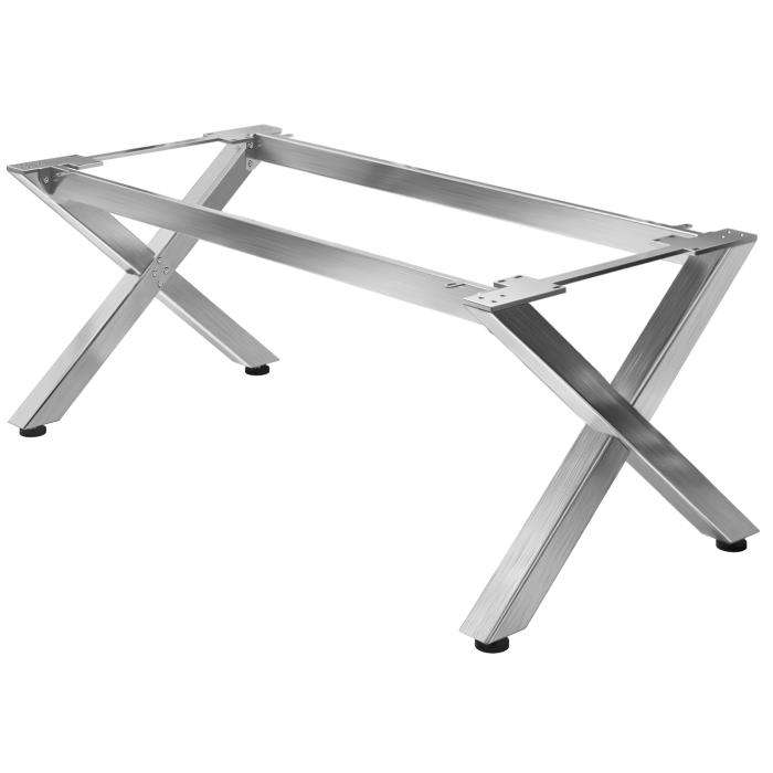 JUANA | Bistro bordramme | L: B: H: 199 x 100 x 73 cm | 2 x kontakter | Rustfritt stål | 