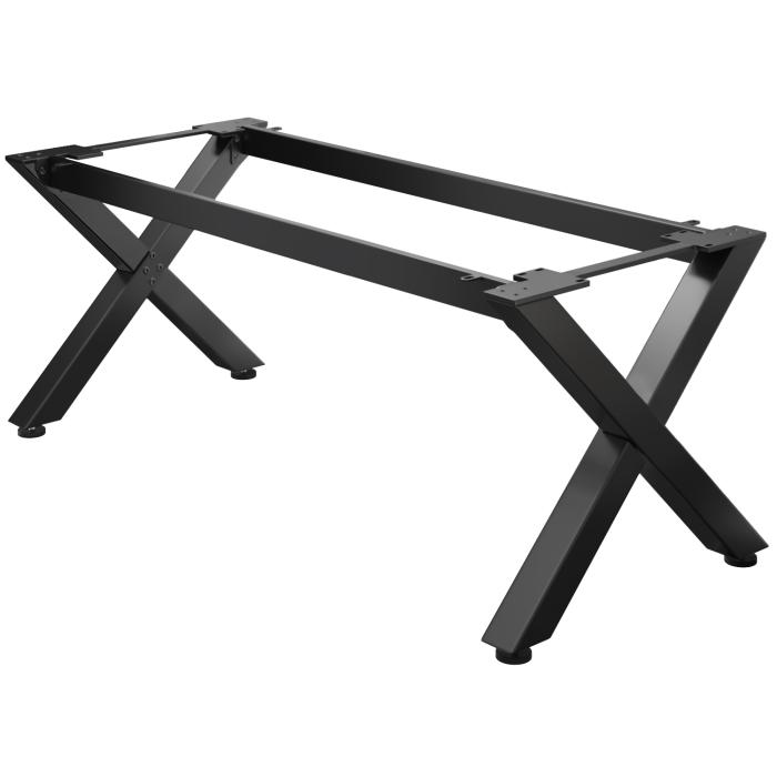 JUANA | Bistro Tischgestell | L: B: H: 199 x 90  x 73cm | 2 x Verbinder | Schwarz | 