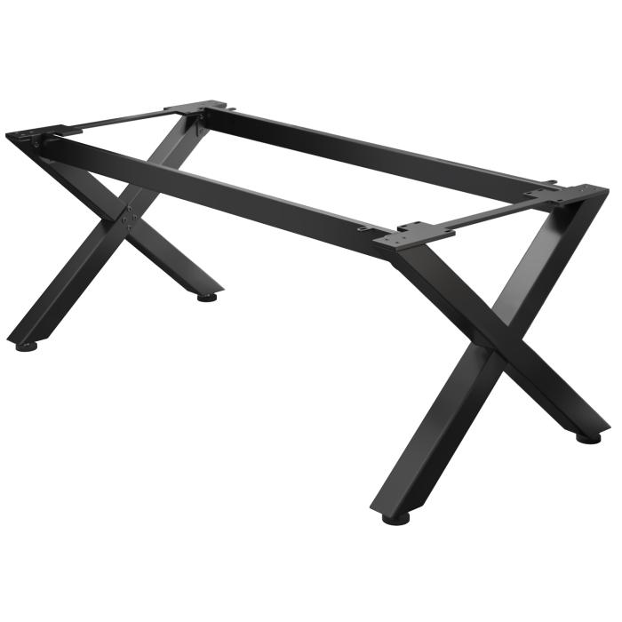 JUANA | Bistro Tischgestell | L: B: H: 199 x 100  x 73cm | 2 x Verbinder | Schwarz | 