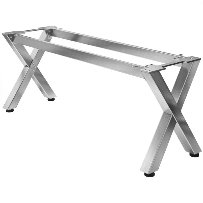 JUANA | Bistro bordramme | L: B: H: 199 x 60 x 73 cm | 2 x kontakter | Rustfritt stål | 