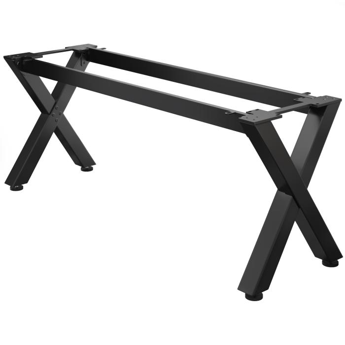 JUANA | Bistro Tischgestell | L: B: H: 195 x 60  x 73cm | 2 x Verbinder | Schwarz | 