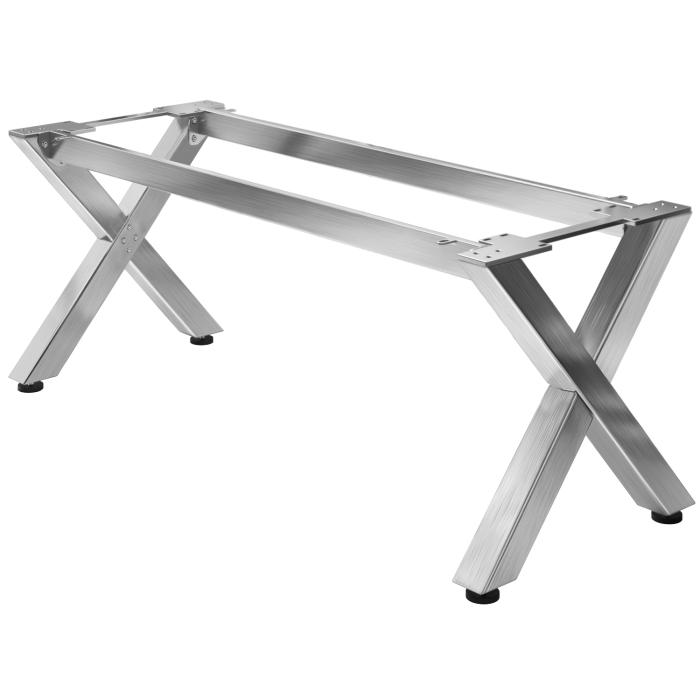 JUANA | Bistro bordramme | L: B: H: 199 x 80 x 73 cm | 2 x kontakter | Rustfritt stål | 