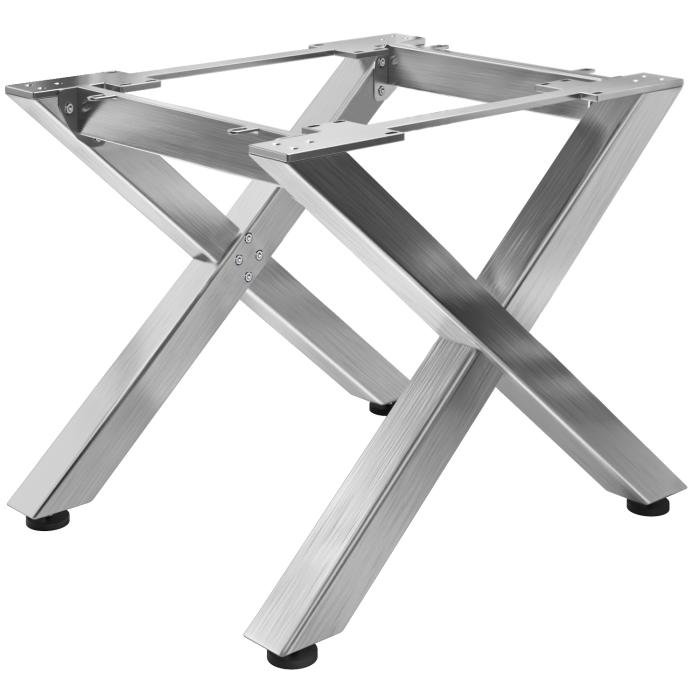 JUANA | Bistro bordramme | L: B: H: 79 x 100 x 73 cm | 2 x kontakter | Rustfritt stål | 