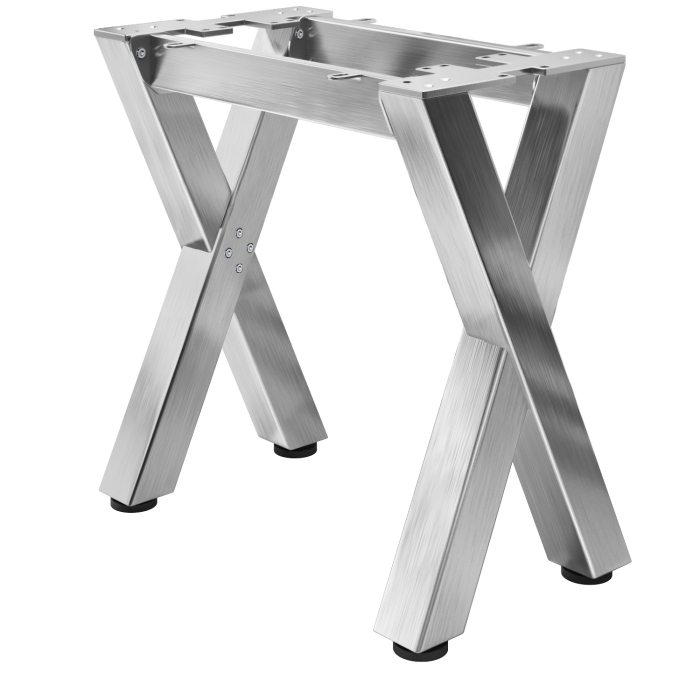 JUANA | Bistro Bar Counter Frame | L: B: H: 79 x 40 x 73cm | 2 x Connectors | Stainless Steel