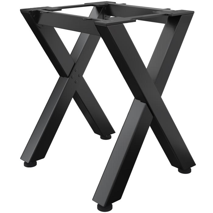 JUANA | Bistro Bar Table Frame | L: W: H: 79 x 60 x 105cm | 2 x Connectors | Black 