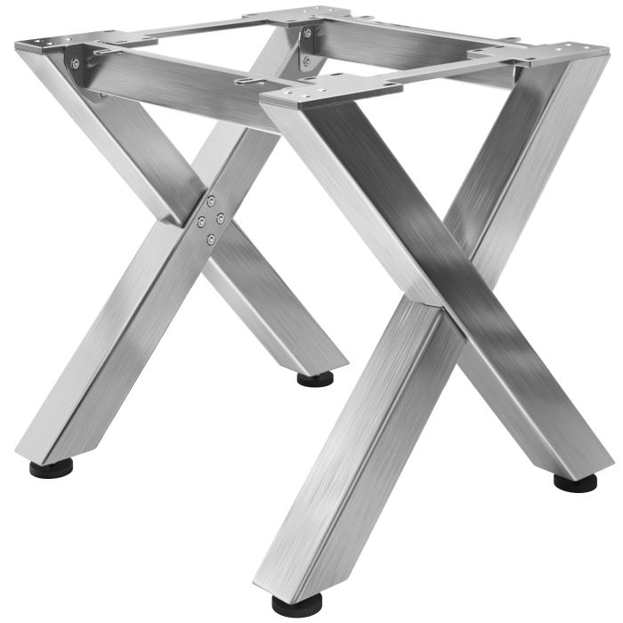 JUANA | Bistro bordramme | L: B: H: 79 x 80 x 73 cm | 2 x kontakter | Rustfritt stål | 