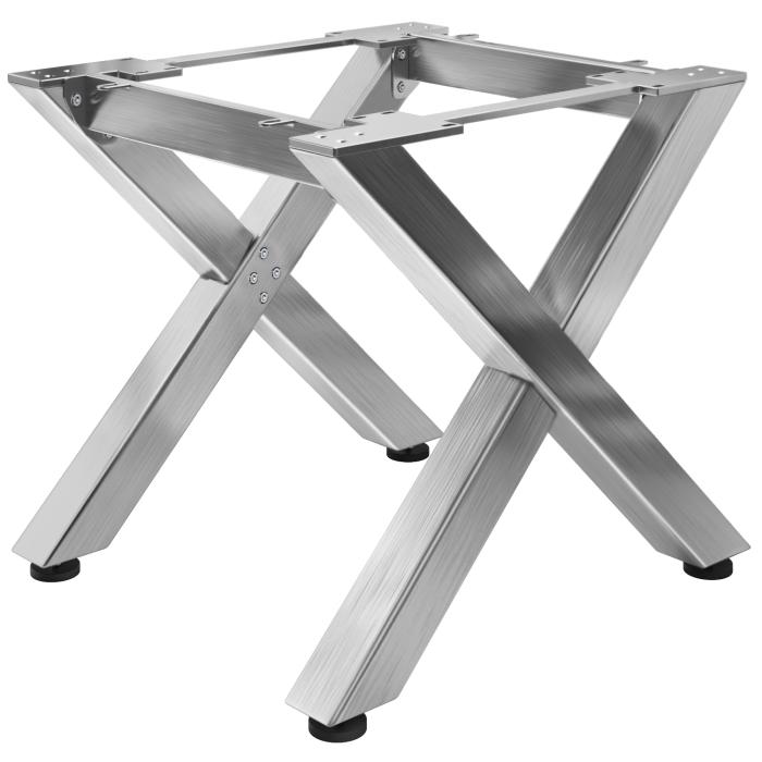 JUANA | Bistro bordramme | L: B: H: 79 x 90 x 73 cm | 2 x kontakter | Rustfritt stål | 