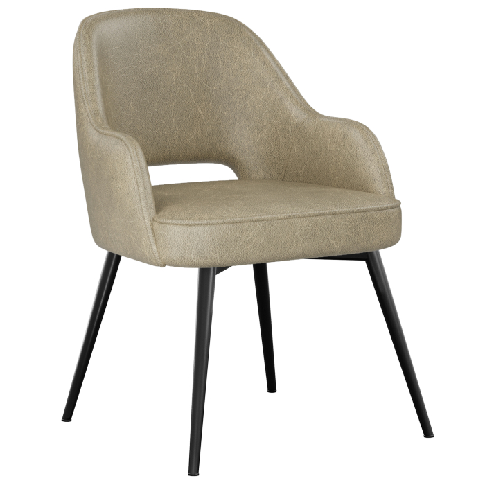 Julia | Fauteuil d'hôtel | Beige | Cuir