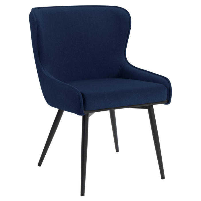 JULIUS | Hotel Stuhl | Samt | Blau