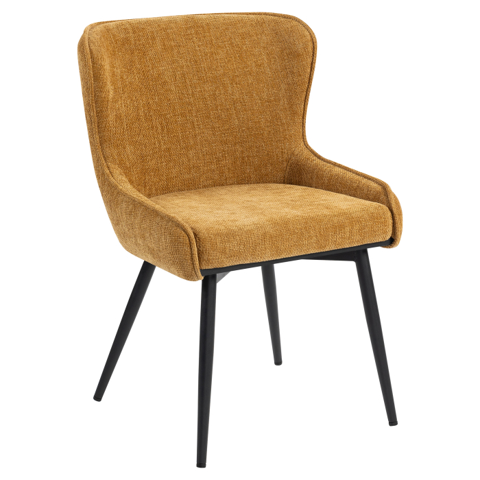 JULIUS | Hotelstoel | Textiel/Stof | Honingbruin