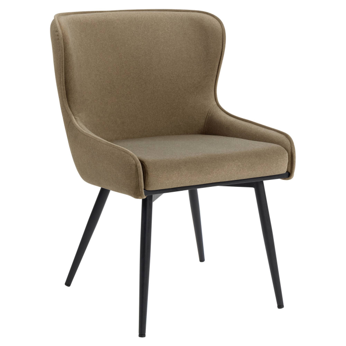 JULIUS | Hotel Chair | Velvet | Taupe