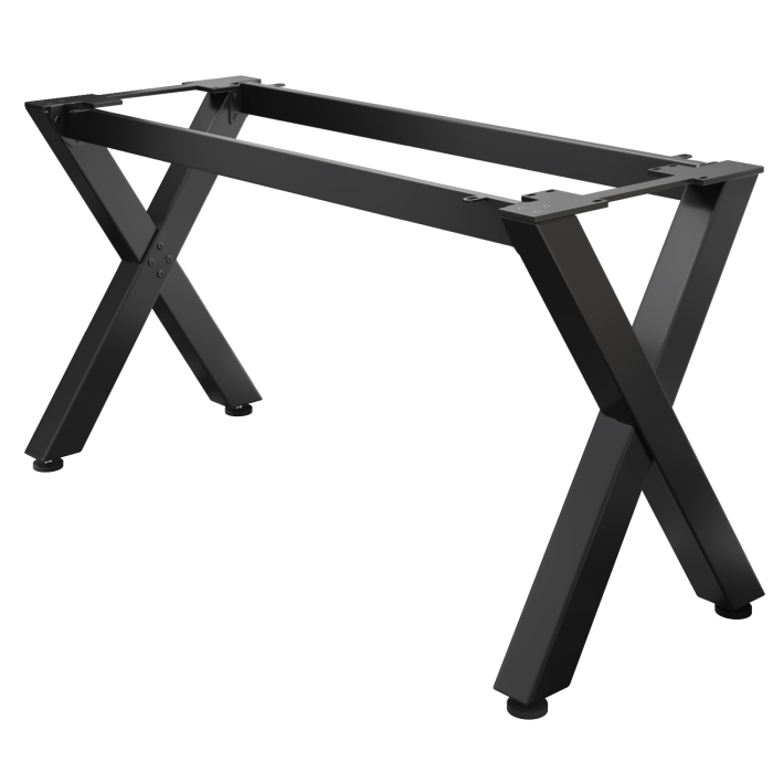 JUANA | Bistro Stehtischgestell | L: B: H: 179 x 70  x 105cm | 2 x Verbinder | Schwarz 