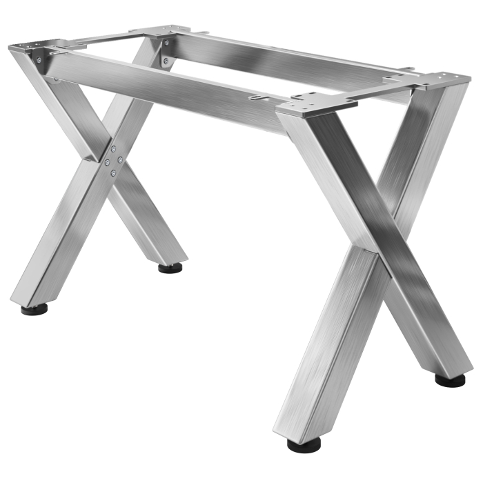 JUANA | Bistro-pöydän runko | L: S: K: 115 x 70 x 73cm | 2 x liittimet | ruostumaton teräs | 
