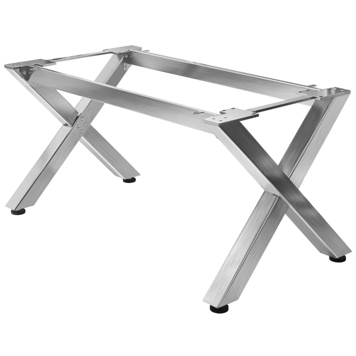 JUANA | Bistrobordstel | L: B: H: 155 x 90 x 73cm | 2 x stik | rustfrit stål | 