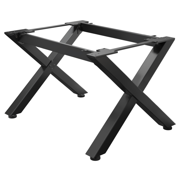 JUANA | Bistro Tischgestell | L: B: H: 119 x 100  x 73cm | 2 x Verbinder | Schwarz | 