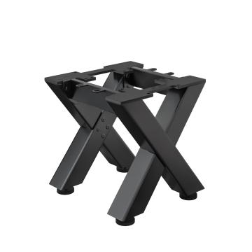 JUANA | Bistro benkramme | L: B: H: 75 x 40 x 43 cm | 2 x kontakter | Svart