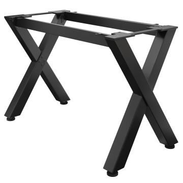 JUANA | Bistro Stehtischgestell | L: B: H: 139 x 60  x 105cm | 2 x Verbinder | Schwarz 