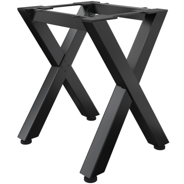 JUANA | Bistro Stehtischgestell | L: B: H: 79 x 60  x 105cm | 2 x Verbinder | Schwarz 