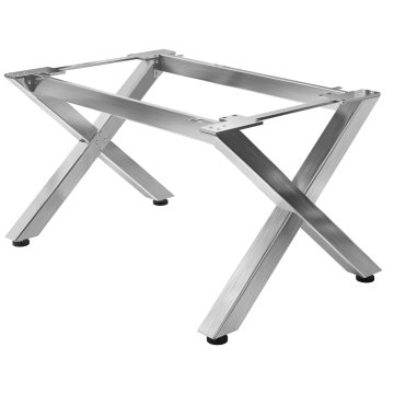 JUANA | Bistro Tischgestell | L: B: H: 135 x 100  x 73cm | 2 x Verbinder | Edelstahl | 