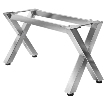 JUANA | Bistro Tischgestell | L: B: H: 139 x 60  x 73cm | 2 x Verbinder | Edelstahl | 
